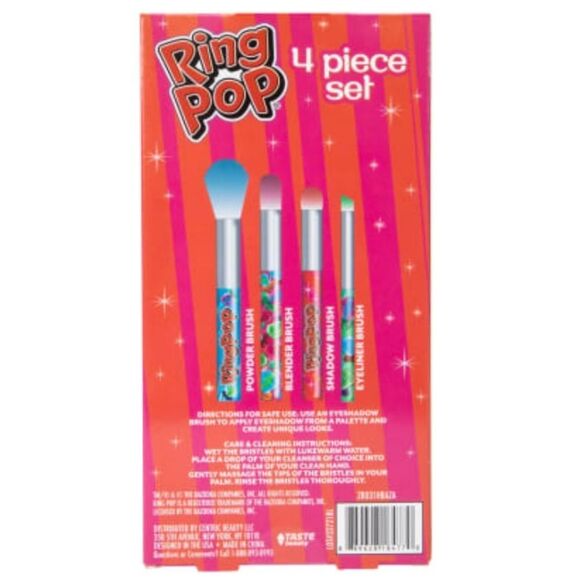 Taste Beauty Ring Pop 4-PC Cosmetic Brush Set - Picture 5 of 5